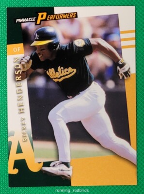 1998 Pinnacle Performers Rickey Henderson #46 HOF - 10+ Items Ship FREE!!!