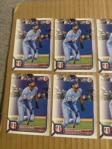 (15) Marcus Semien 2022 Bowman #6 lot #7 Texas Rangers