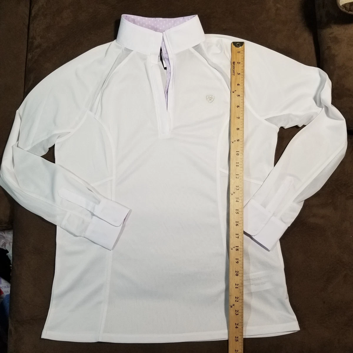 Chemise D'équitation Femme Ariat Sunstopper Pro 2.0 - Taille L - Bleue - Neuve Avec étiquettes