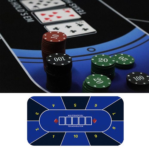 Portable Rubber Poker Mat Table Top Surface Noise Reduction Poker Table Top - Picture 6 of 14