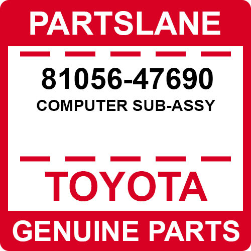 81056-47690 Toyota OEM Genuine COMPUTER SUB-ASSY | eBay