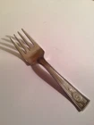 Wallace CARTHAGE Sterling Silver BABY FORK - Monogrammed - 3-5/8"