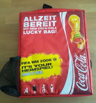 Coca-Cola Rucksack/Kühltasche FIFA WM 2006 ca. 30 x 26 cm neu unbenutzt RARITÄT