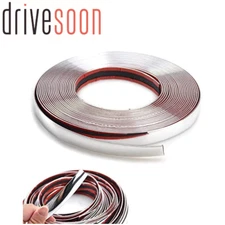 Chrome Trim Molding Strip Car Door Window Bumper Side Trime Protector 25MM x 3M