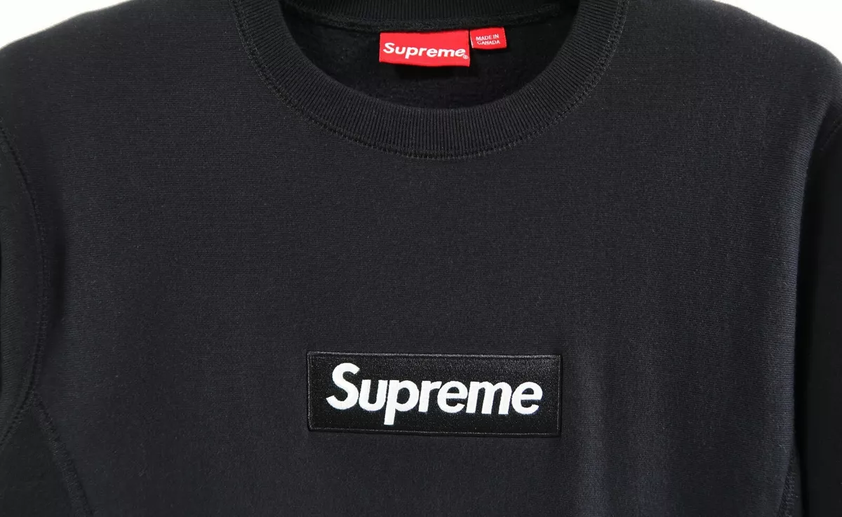 supreme box logo crewneck 2018fw