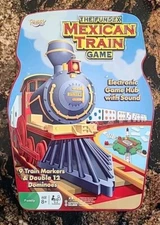 Fundex Mexican Train Game Dominos Electonic Sound 3D missing 3 domino & 3 trains