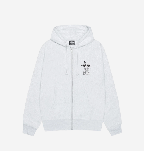 ★【STUSSY】★Stussy Well Suited Zip Hoodi.e★Ash Heather★ Stussy Well Suited Zip Hoodie, Ash Heather (100% Authentic