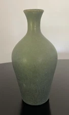 Pewabic Pottery Detroit Forrest Green Vase Low Shoulder 7”