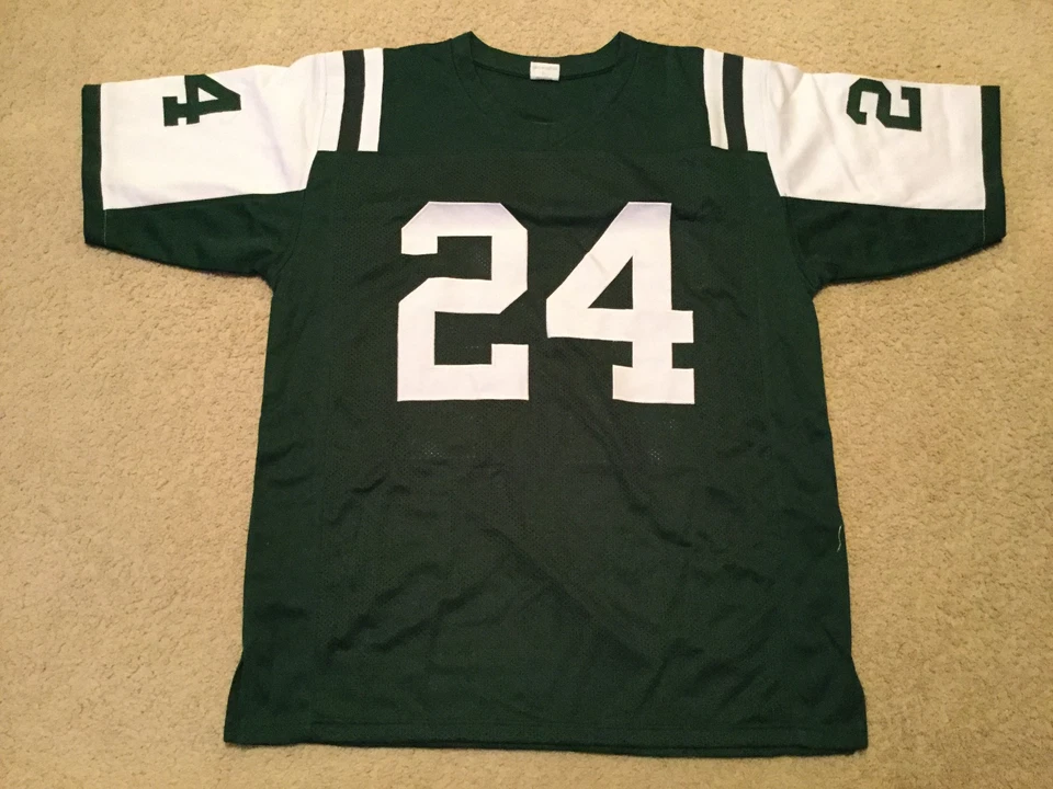 未签名定制缝制 Darrelle Revis 绿色球衣 - 特大号 — 第 2/2 张图片