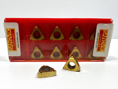 SANDVIK R166.0G-16NT01-180 *60 NPT-18 EXT R New Carbide Inserts Grade 1020 10pcs