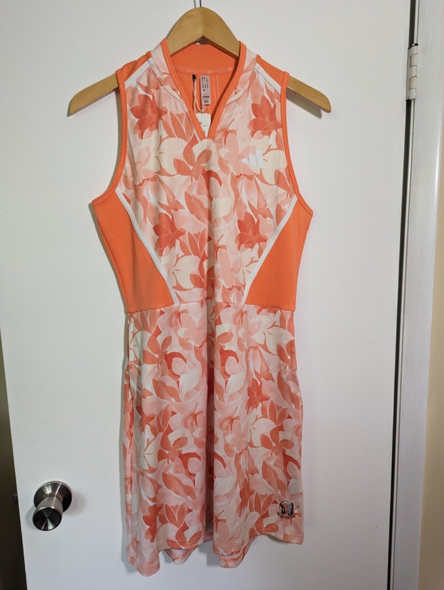 NWT WOMEN'S ADIDAS S/L DRESS, SIZE: M, COLOR: CORAL FLORAL (J513) | eBay