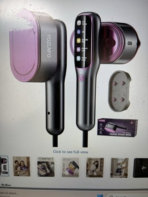 Yozlnfo Travel Steamer 2 In 1 Mini Handheld Steamed Iron 15 Sec Heat Up 110-120v