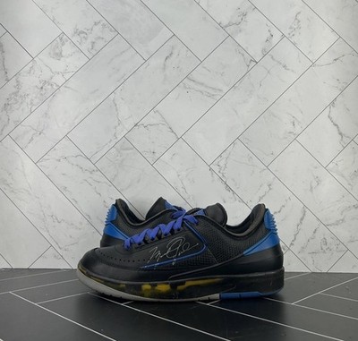Nike Off-White x Air Jordan 2 Retro SP Low Black Varsity Royal Size 8 DJ4375-004
