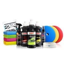 Sonax Politur Set MULTI STEP 3x Polierpad Versiegelung Mikrofaser Reiniger