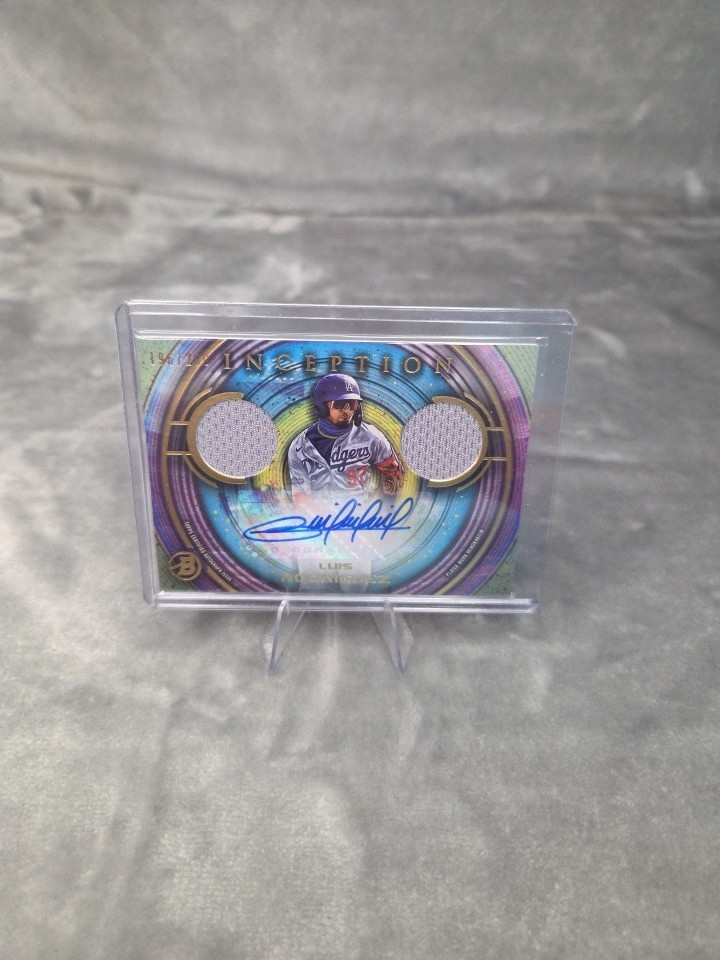 2022 Bowman Inception Dual Relics Patch Auto Luis Rodriguez #IADR-LR Dodgers 