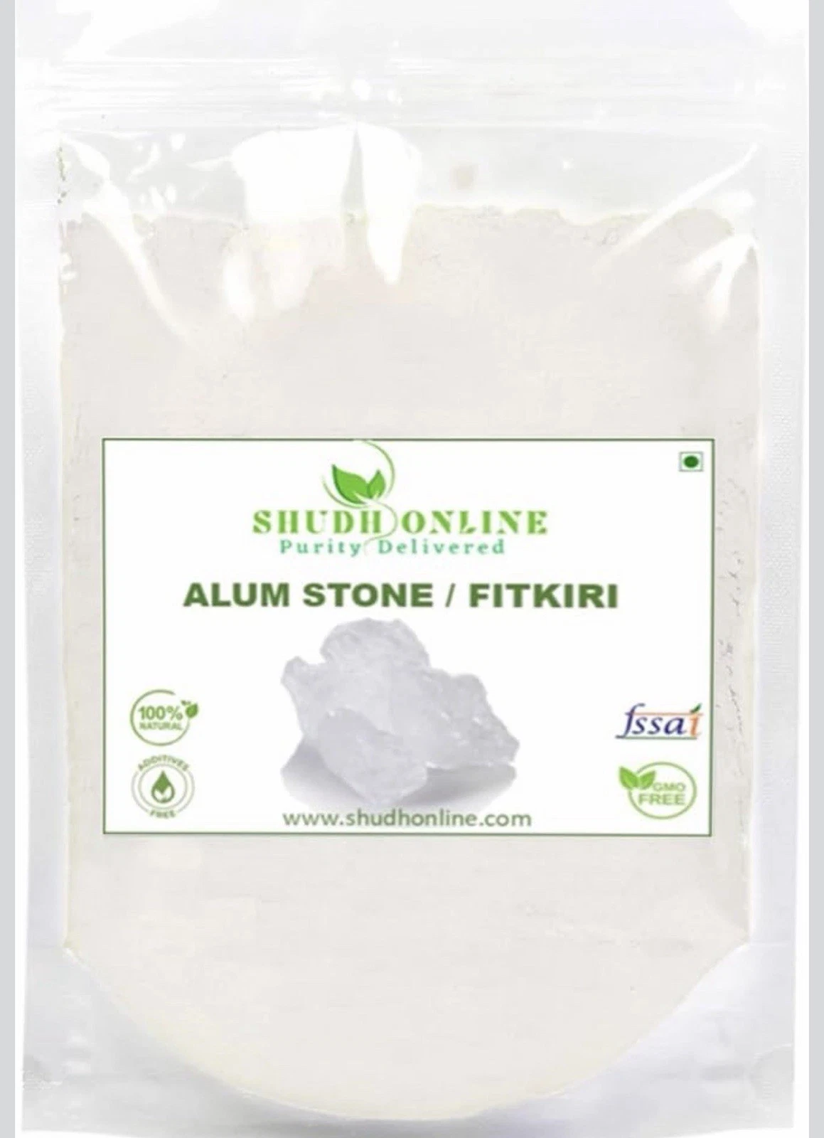 Alum Powder for Face Organic, Fitkari Powder for Face (250 g), Pure Phitkar