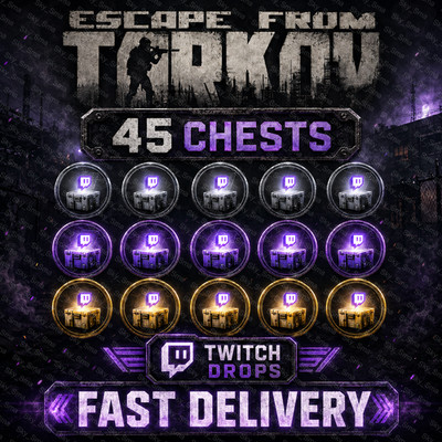 Escape From Tarkov Sc Twitch Drops - (Common Rare Legendary) 45 Crates