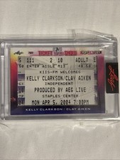 2022 POP CENTURY TICKET TO THE SHOW TS-382 Kelly Clarkson Clay Aiken 4/5/2004￼