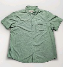 Duluth Trading Fishing Shirt Mens 2XL Green B...
