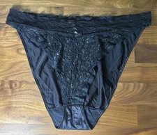 Vtg SEARS Nylon Lace String Bikini Panties 70's 80's Hi Cut sz M USA