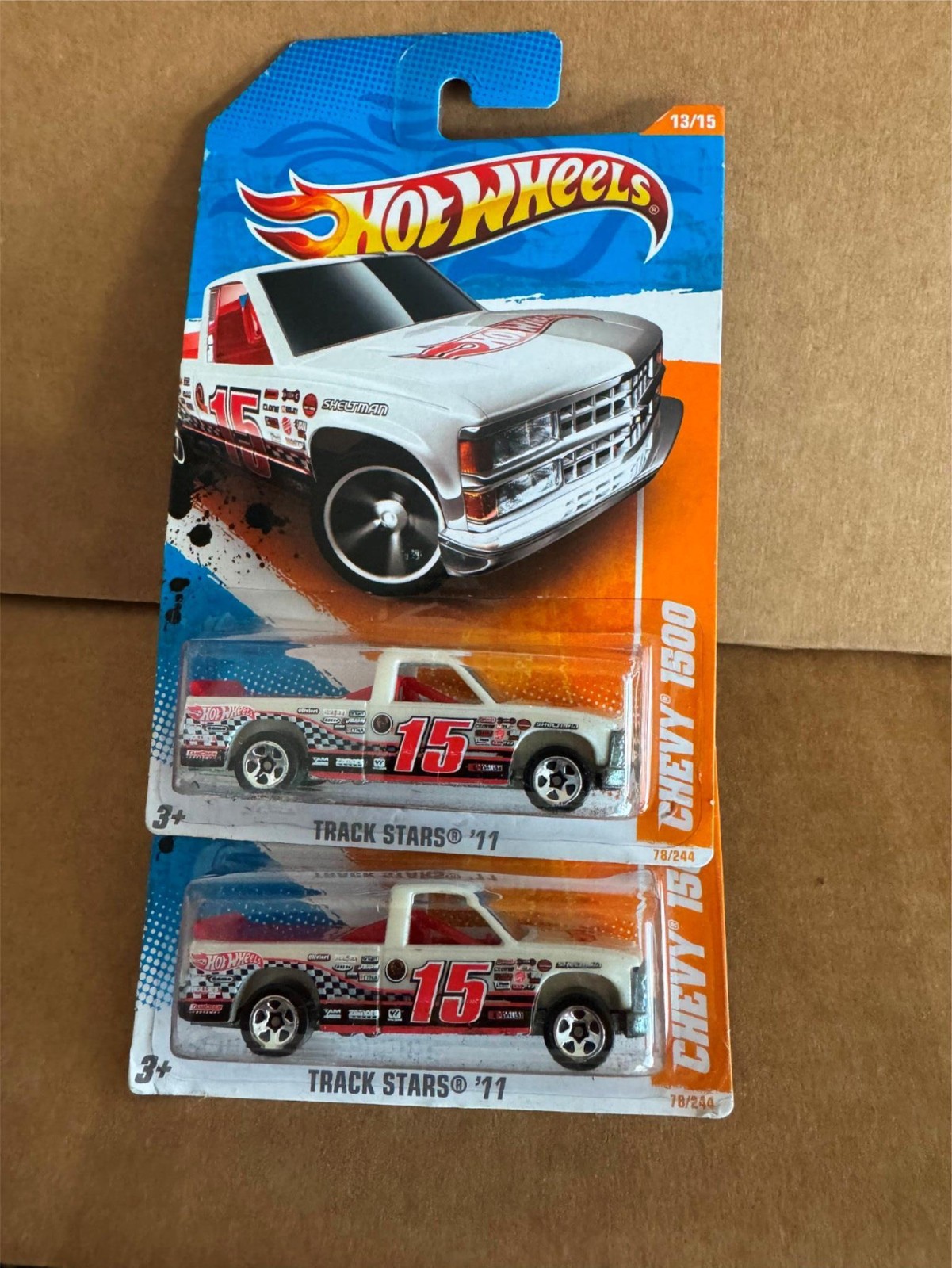 Hot Wheels 2011 Track Stars Chevy 1500 Lot of 2 P23