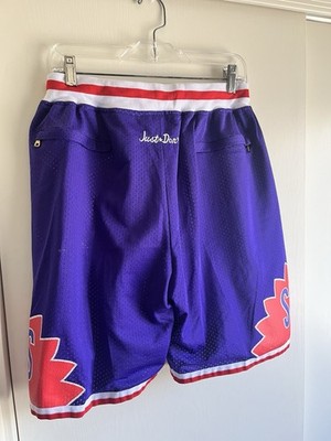 ウェア Phoenix suns nba shorts authentic XL Just Don Phoenix Suns NBA Shorts MENS Large Purple Orange White