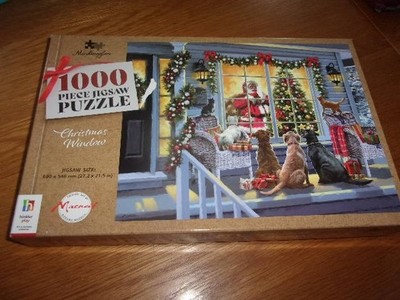 WEIHNACHTSFENSTER - R MACNEIL 1000 TEILE MINDBOGGLERS PUZZLE - NIE FUNKTIONIERTE