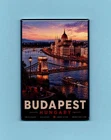 BUDAPEST HUNGARY TRAVEL POSTER *2X3 FRIDGE MAGNET* TRIP EUROPE VACATION CITY