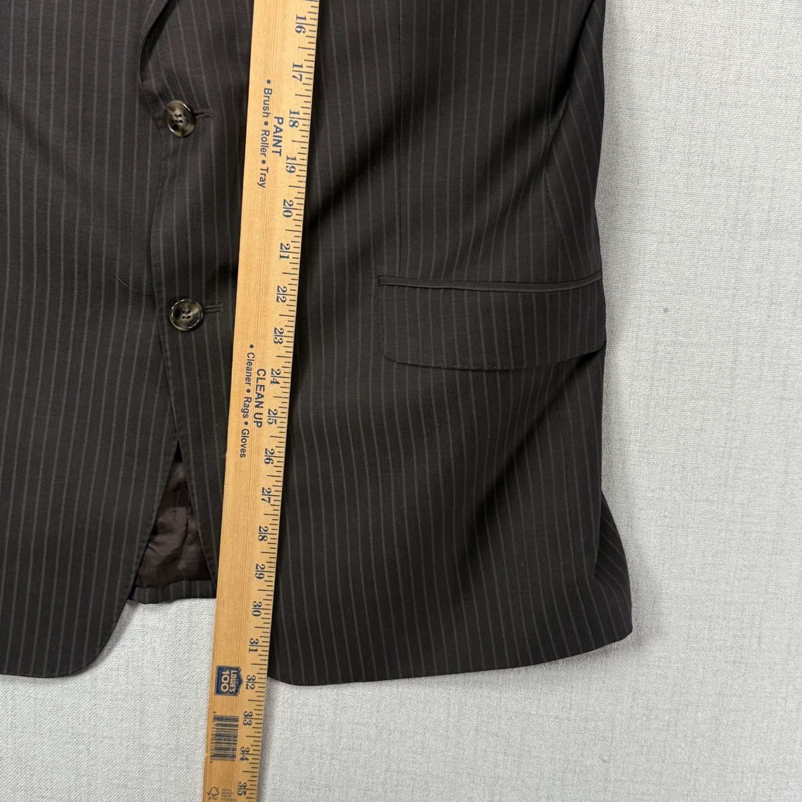 Versace Wool Blazer Jacket Classic Pinstripe Sing… - image 6