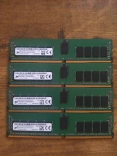 ***64GB/SET OF 4*** Micron 16GB DDR4 2666MT/s ECC RDIMM (MTA18ASF2G72PDZ-2G6B1)