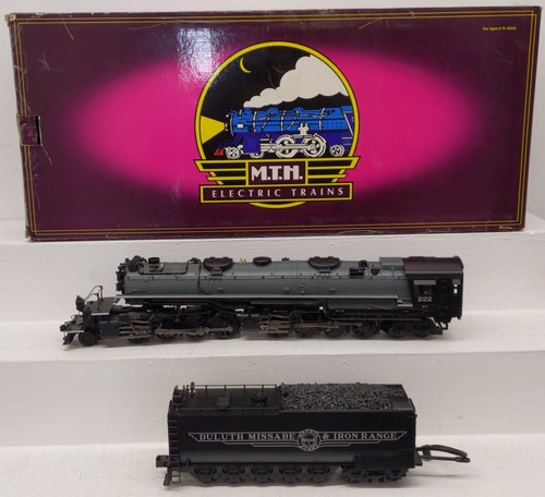 Locomotora de vapor y licitadora MTH 20-3113-1 DM&IR 2-8-8-4 calibre O con PS2 #222 EX/caja | Zustand: Used