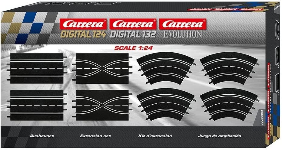 Carrera Noir 3 Kit D'extension De Circuit 4 Virages / 2 Changements De Voie / 2 Droites Échelle 1/24 - Image 3