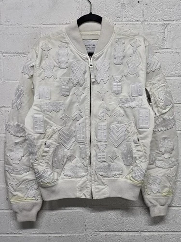 Alpha Industries x Marcelo Burlon County of Milan MA-1 Patch Bomber Jacket. Sz M - product listing photo