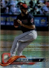 2018 Topps Chrome Prism Refractors #161 Cody Allen Card