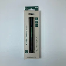 Uni Kuru Toga Wood 0.5mm Mechanical Pencil Forest Green M5-KW 1P Japan New