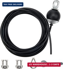 Fitness Pulley Cable 196 Inch, Adjustable Home Gym Cable Replacement for Pulley