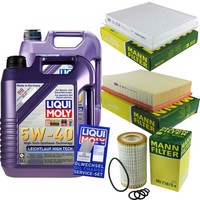 Mann Inspektionspaket 10L Liqui Moly 5W-40 FüR Mercedes M-Klasse W163 ML 320