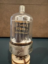 Amperex 6146B 8298A Metal Base Black Plate Vacuum Tube TV7 Tested Good 🎶