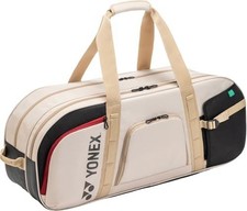 YONEX Boston Tennis Bag BAG2621W Beige Polyester Sports Gear 75×20×30cm