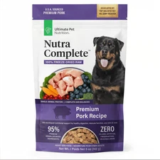Ultimate Pet Nutrition Nutra Complete Freeze Dried Raw Pork Dog Food