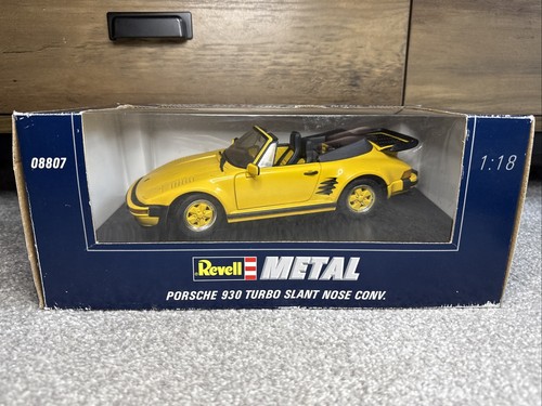 REVELL DIECAST 1/18 PORSCHE 930 TURBO SLANT NOSE CONV. YELLOW 911