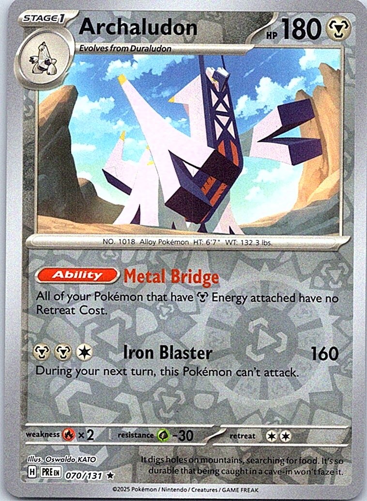 Archaludon Reverse Holofoil [PRE - 070/131] NM EN