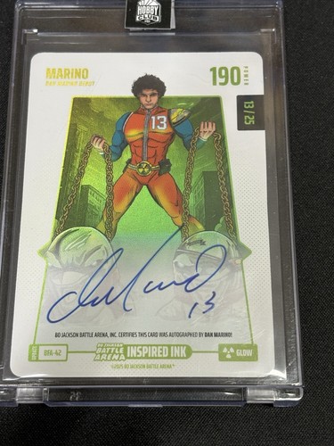 Bo Jackson Battle Arena Alpha Update Dan Marino Glow Auto /25 SSP MINT 190 POWER