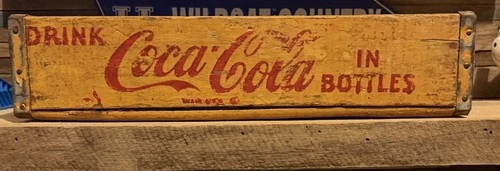 VTG 1956 Coca Cola Soda Bottle Crate 24 Case Divider Wood!! Chattanooga TN!!