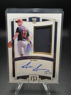 2025 National Treasures RC Jace Jung Clutch Factor Patch On-Card Auto RPA #/25