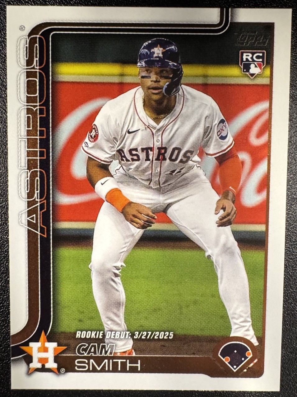 2025 Topps Update #US45 Cam Smith Rookie Debut Houston Astros RC