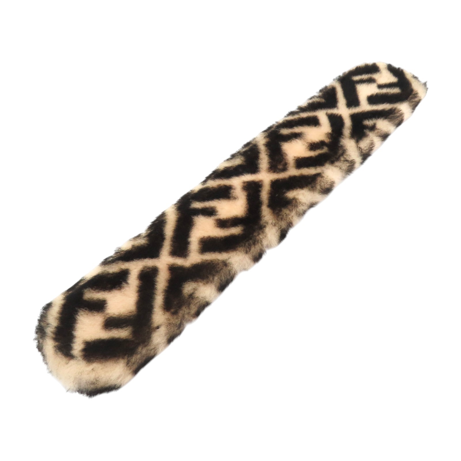 FENDI Strap You Zucca Shearling Strap Cover Black Beige image 3