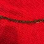 Vintage Skeleton Key on Chain w Brass Tag 1904 Dayton WA DAVE 904 tool checkout — photo 3