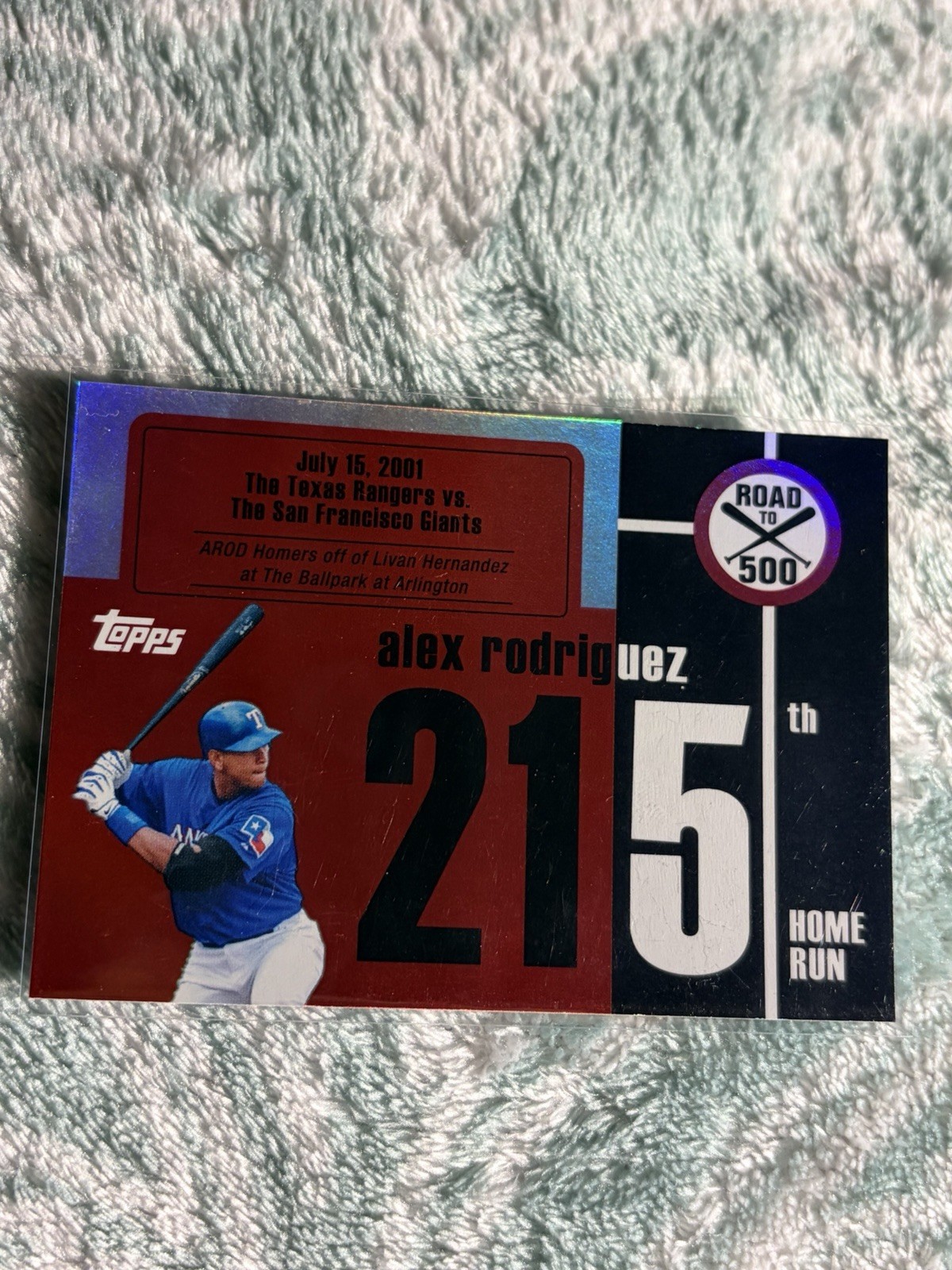 Alex Rodriguez #ARHR215 2007 Topps Alex Rodriguez: Road to 500 Texas Rangers