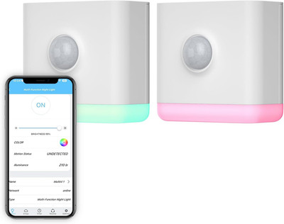 Multi-Function Night Light 2 Pack, Zigbee Repeater, 3-In-1 Combines a Motion Sen